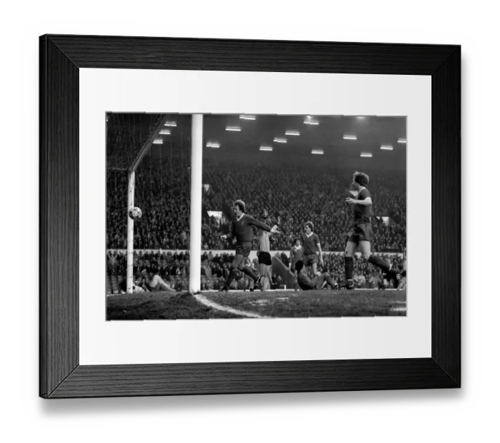 Framed Print : English League Division One match at Anfield. Liverpool 2 v Wolverhampton Wanderers 1