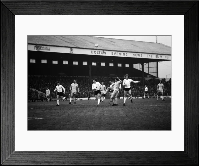 Framed Print : English League Division Two match. Bolton Wanderers 2 v Chelsea 2 Framed Print : English League Division Two match. Bolton Wanderers 2 v Chelsea 2