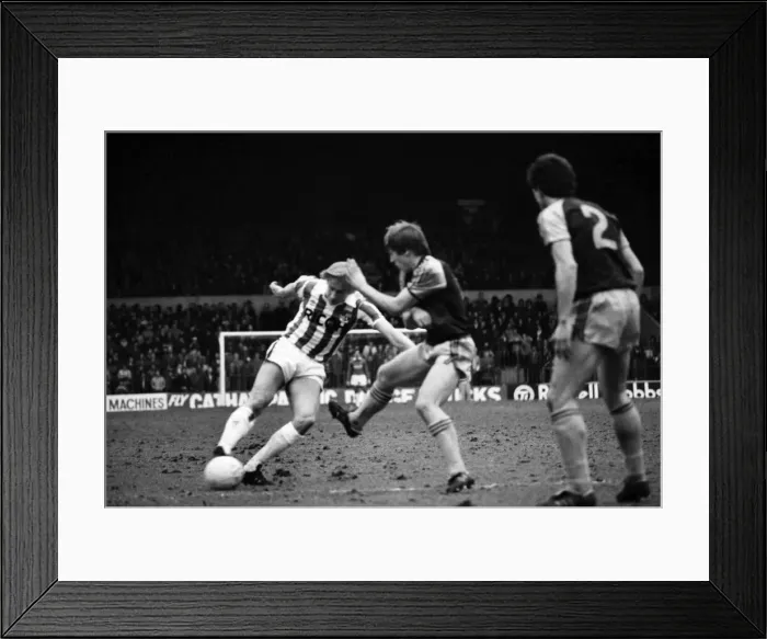 Framed Print : English League Division One match. Stoke City 2 v West Ham United 1 Framed Print : English League Division One match. Stoke City 2 v West Ham United 1