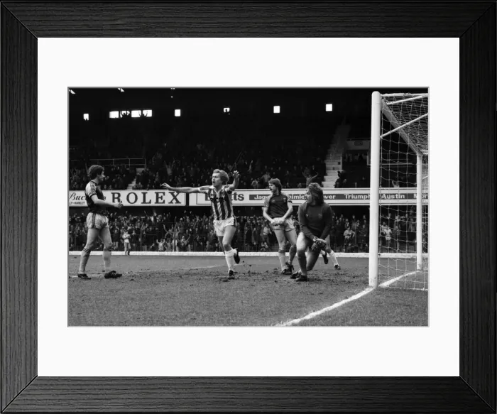 Framed Print : English League Division One match. Stoke City 2 v West Ham United 1 Framed Print : English League Division One match. Stoke City 2 v West Ham United 1