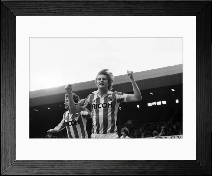 Framed Print : English League Division One match. Stoke City 2 v West Ham United 1 Framed Print : English League Division One match. Stoke City 2 v West Ham United 1