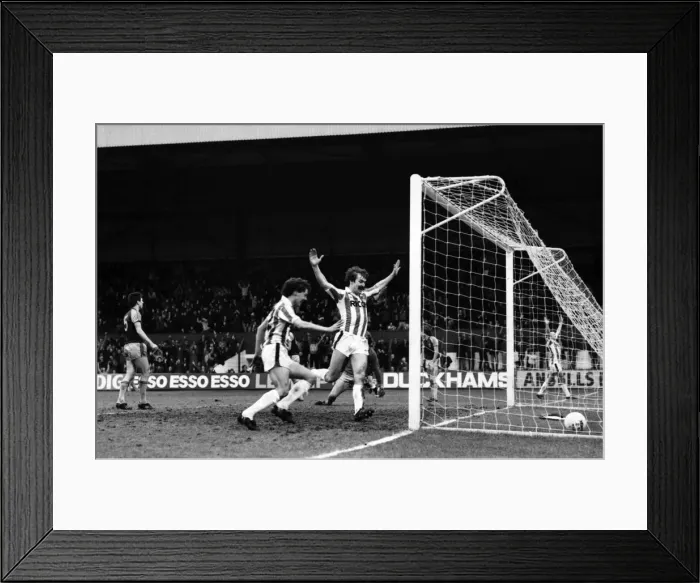 Framed Print : English League Division One match. Stoke City 2 v West Ham United 1 Framed Print : English League Division One match. Stoke City 2 v West Ham United 1
