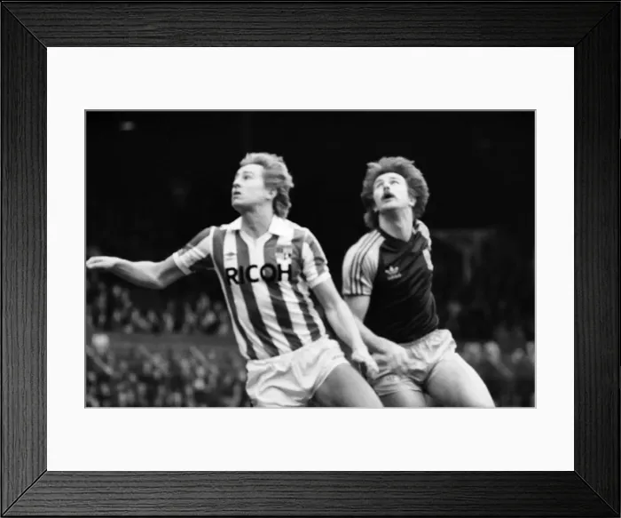 Framed Print : English League Division One match. Stoke City 2 v West Ham United 1 Framed Print : English League Division One match. Stoke City 2 v West Ham United 1