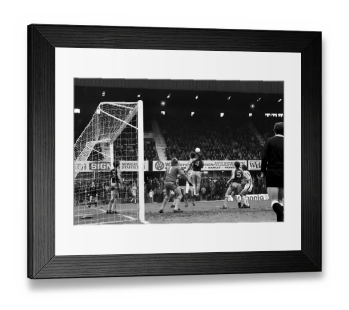 Framed Print : English League Division One match. Stoke City 2 v West Ham United 1