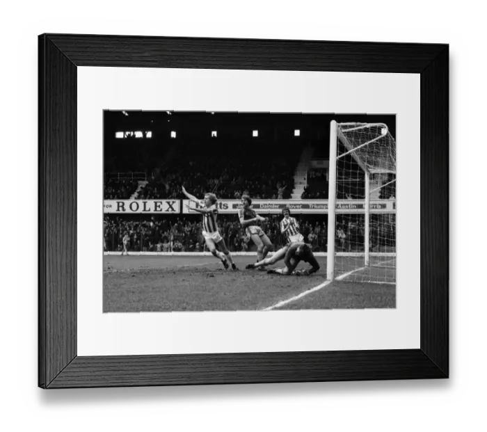 Framed Print : English League Division One match. Stoke City 2 v West Ham United 1 Framed Print : English League Division One match. Stoke City 2 v West Ham United 1