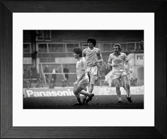 Framed Print : English League Division One match. Manchester City 4 v Brighton and Hove Albion 0 Framed Print : English League Division One match. Manchester City 4 v Brighton and Hove Albion 0