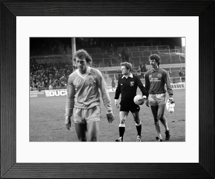 Framed Print : English League Division One match. Manchester City 4 v Brighton and Hove Albion 0 Framed Print : English League Division One match. Manchester City 4 v Brighton and Hove Albion 0