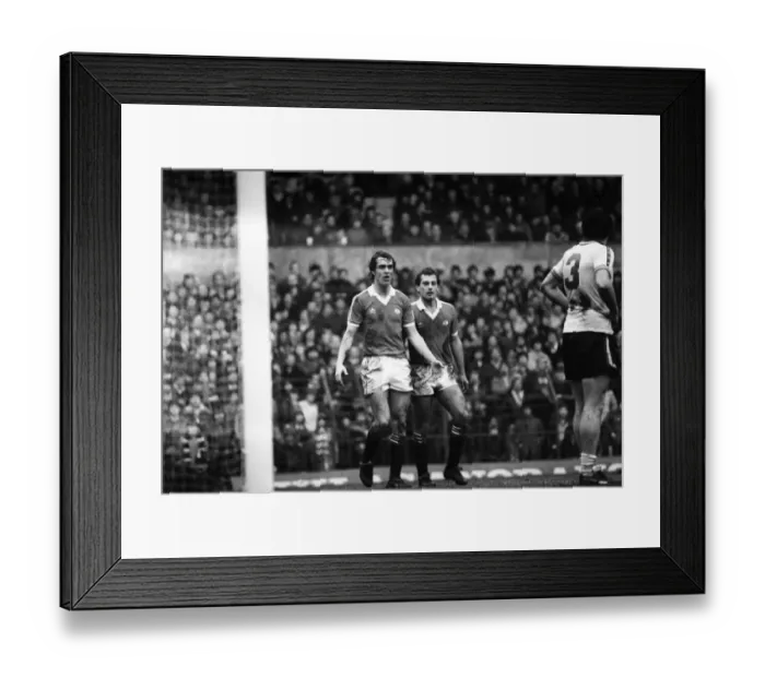 Framed Print : Manchester United 0 v. Leeds United 1. Division One Football. February 1981 MF01-37-072 Framed Print : Manchester United 0 v. Leeds United 1. Division One Football. February 1981 MF01-37-072