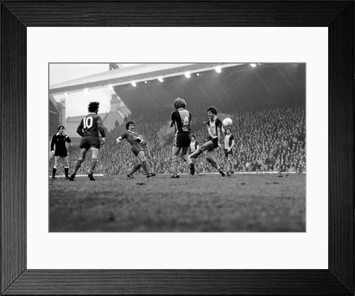 Framed Print : Liverpool 2 v. Southampton 0. Division One Football. February 1981 MF01-39-050 Framed Print : Liverpool 2 v. Southampton 0. Division One Football. February 1981 MF01-39-050