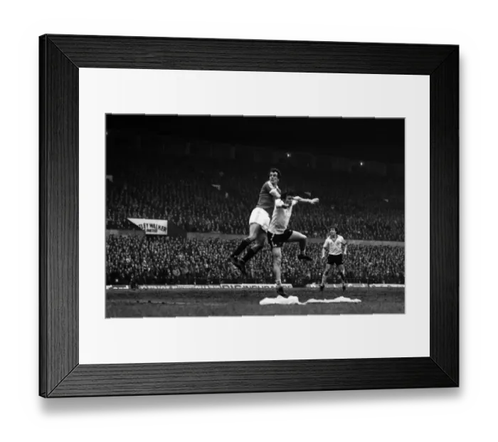Framed Print : Manchester United 0 v. Leeds United 1. Division One Football. February 1981 MF01-37-010