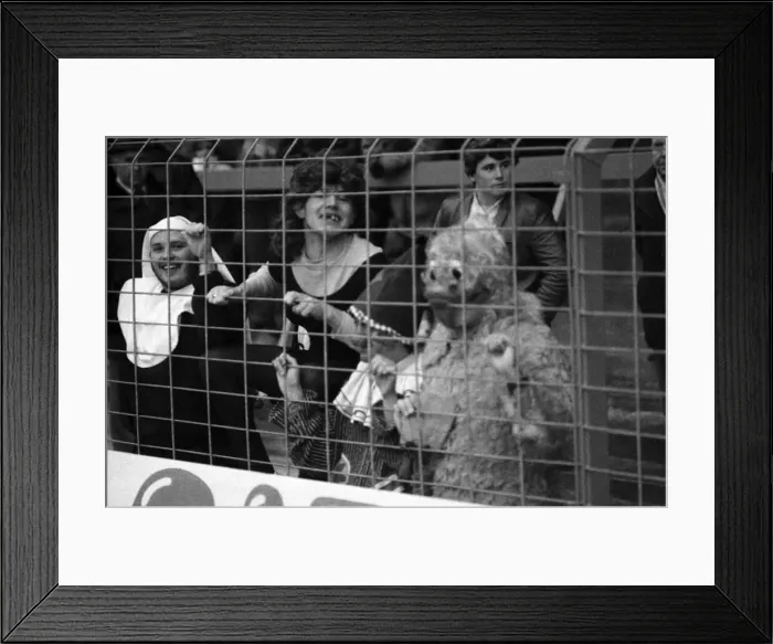Framed Print : English League Division Two match. Oldham Athletic 0 v Blackburn Rovers 3