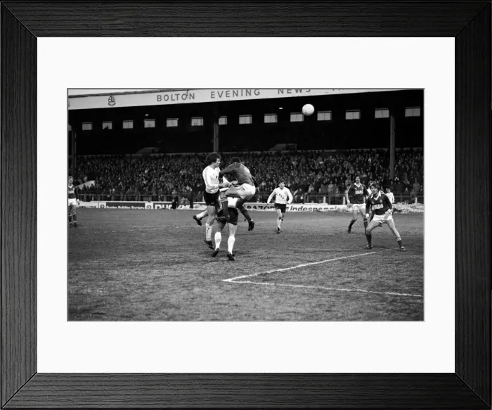 Framed Print : English League Division Two match. Bolton Wanderers 2 v Charlton Athletic 0 Framed Print : English League Division Two match. Bolton Wanderers 2 v Charlton Athletic 0