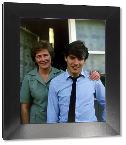Ally McCoist with his mother Jessie August 1981