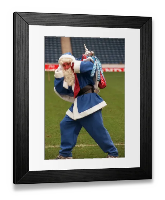 Framed Print : Ally McCoist Rangers football player December 1997 Wearing blue