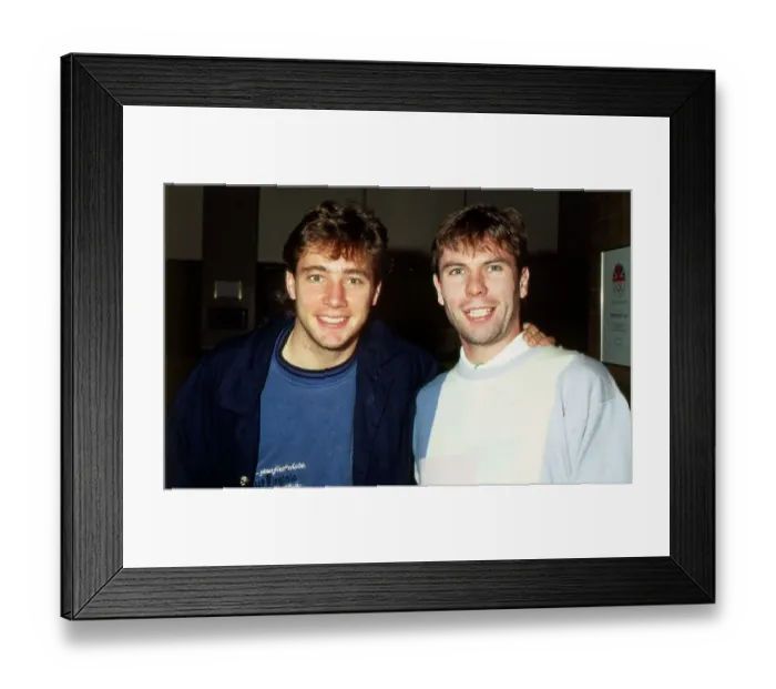 Framed Print : Ally McCoist with Brian McClair October 1988 Framed Print : Ally McCoist with Brian McClair October 1988