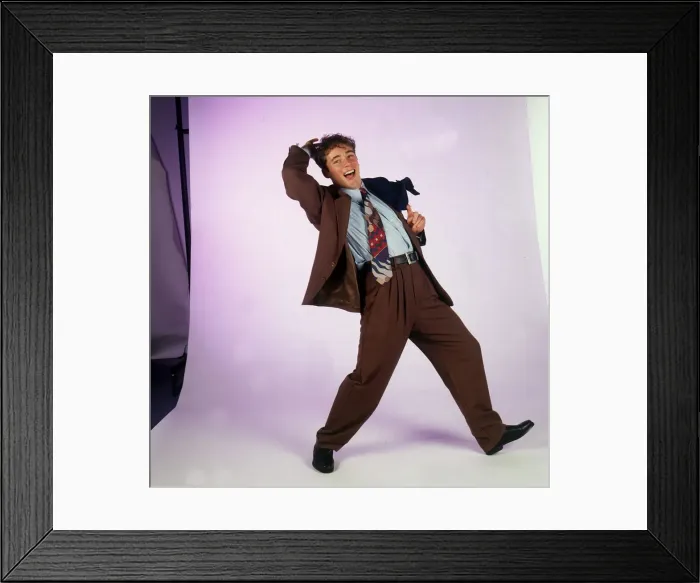 Framed Print : Ally McCoist models fashion clothing November 1991 Framed Print : Ally McCoist models fashion clothing November 1991