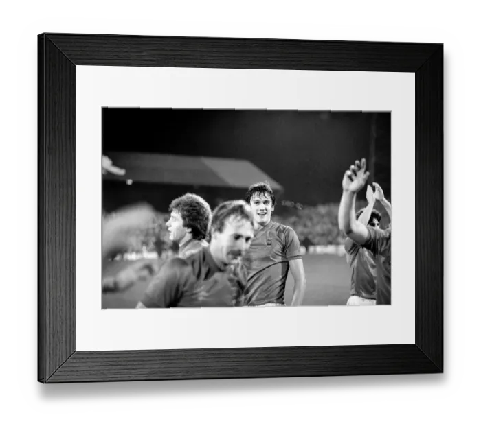 Framed Print : English League Division One match. Stoke City 1 v Leeds United 2
