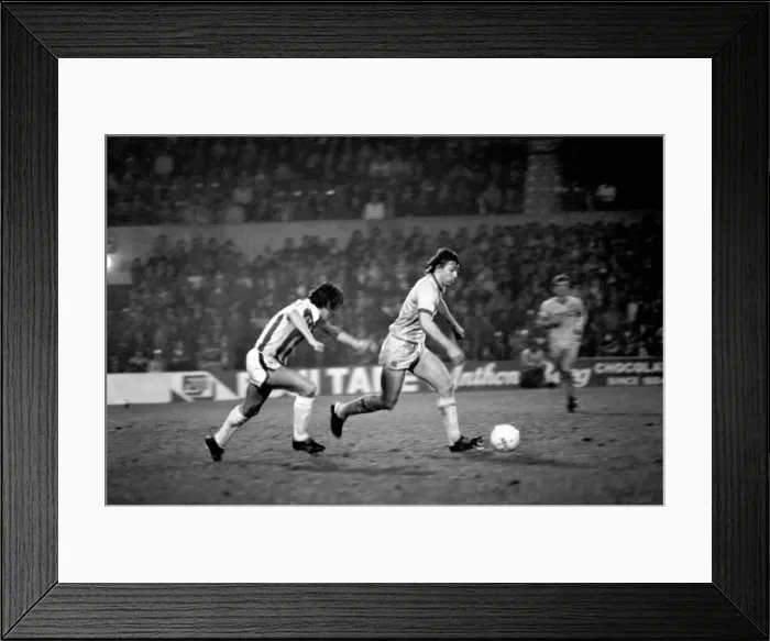 Framed Print : English League Division One match. Stoke City 1 v Leeds United 2 Framed Print : English League Division One match. Stoke City 1 v Leeds United 2