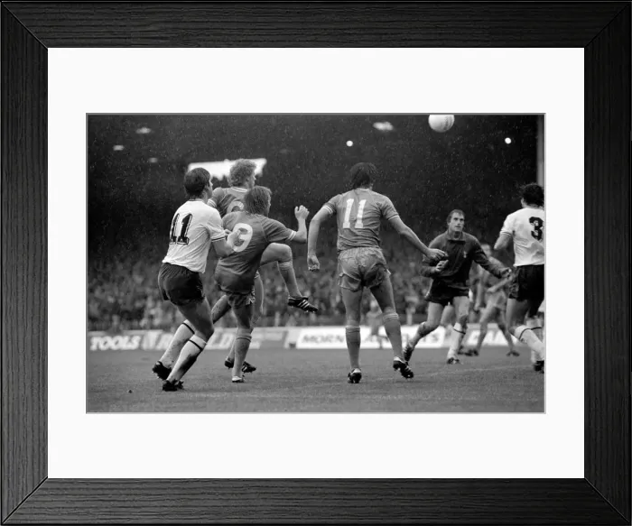 Framed Print : Manchester City 0 v. Tottenham Hotspur 1. Division one football Framed Print : Manchester City 0 v. Tottenham Hotspur 1. Division one football