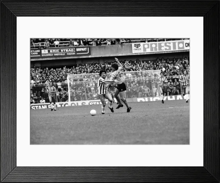 Framed Print : Sheffield Wednesday 1 v. Derby County 1. Division two football Framed Print : Sheffield Wednesday 1 v. Derby County 1. Division two football