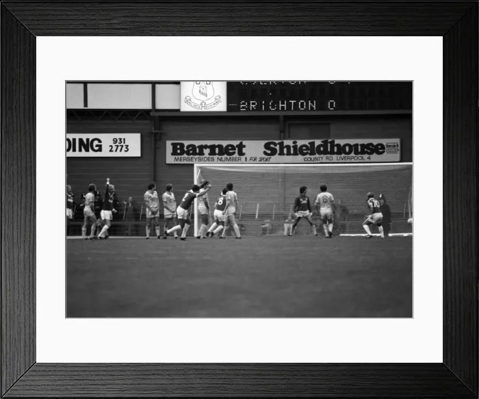 Framed Print : Everton 1 v. Brighton and Hove Albion 1. Division one Football Framed Print : Everton 1 v. Brighton and Hove Albion 1. Division one Football