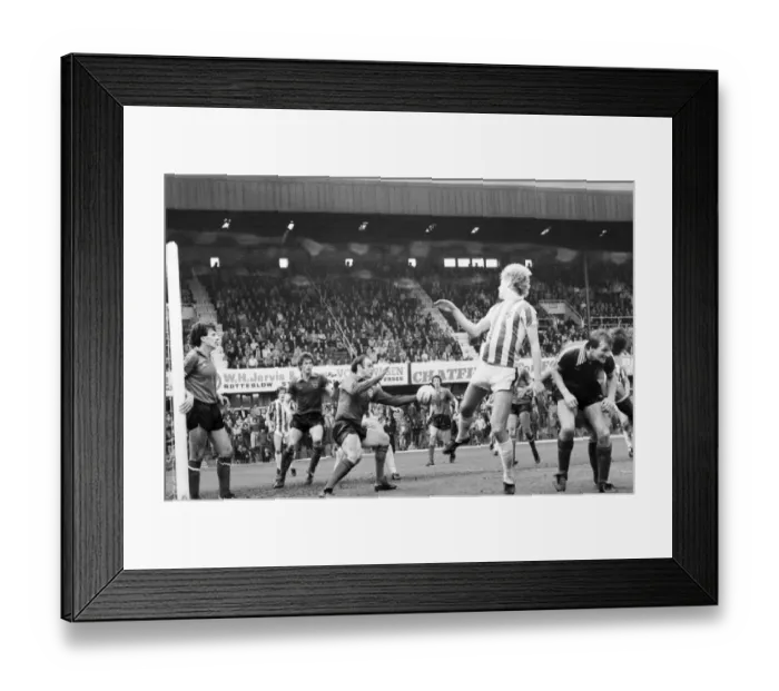 Framed Print : Stoke City 2 v. Sunderland 0. Division One Football. April 1981 MF02-18-099