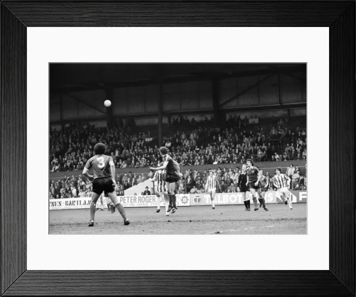 Framed Print : Stoke City 2 v. Sunderland 0. Division One Football. April 1981 MF02-18-103 Framed Print : Stoke City 2 v. Sunderland 0. Division One Football. April 1981 MF02-18-103