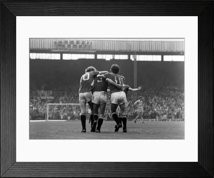Framed Print : Manchester United 2 v. Stoke City 0. Division 1 Football. May 1982 MF07-02-086 Framed Print : Manchester United 2 v. Stoke City 0. Division 1 Football. May 1982 MF07-02-086