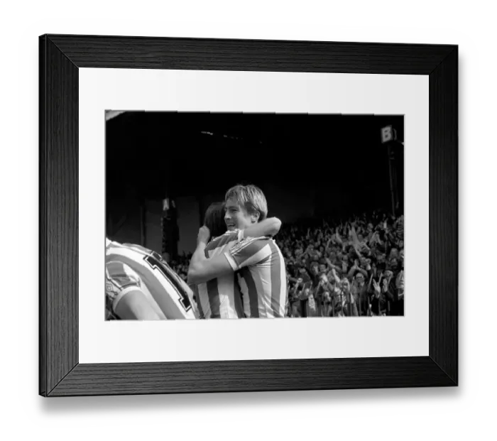 Framed Print : Stoke City 2 v. Wolverhampton Wanderers 1. Division 1 Football. April 1982 MF06-40-039