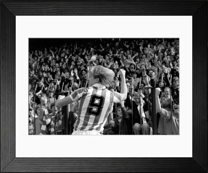 Framed Print : Stoke City 2 v. Wolverhampton Wanderers 1. Division 1 Football. April 1982 MF06-40-055
