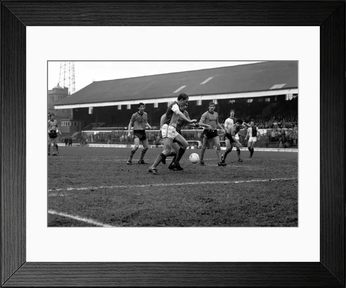 Framed Print : English League Division One match at Ewood Park. Blackburn Rovers 4 v. Derby County 1