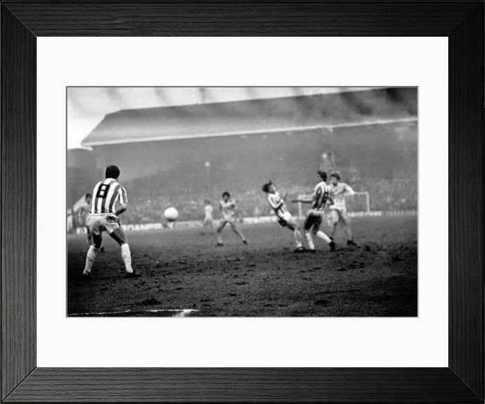 Framed Print : English League Division One match. Stoke City 0 v Tottenham Hotspur 2