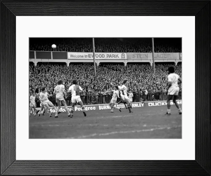 Framed Print : Blackburn Rovers 0 v. Notts. County 0. March 1981 MF02-07-043