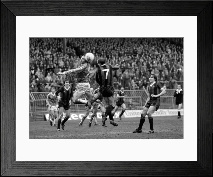 Framed Print : Birmingham City 2 v. Manchester City 0. Division One Football. March 1981 MF02-02-015 Framed Print : Birmingham City 2 v. Manchester City 0. Division One Football. March 1981 MF02-02-015