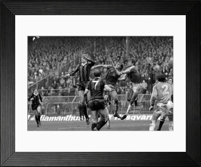 Framed Print : Birmingham City 2 v. Manchester City 0. Division One Football. March 1981 MF02-02-027 Framed Print : Birmingham City 2 v. Manchester City 0. Division One Football. March 1981 MF02-02-027
