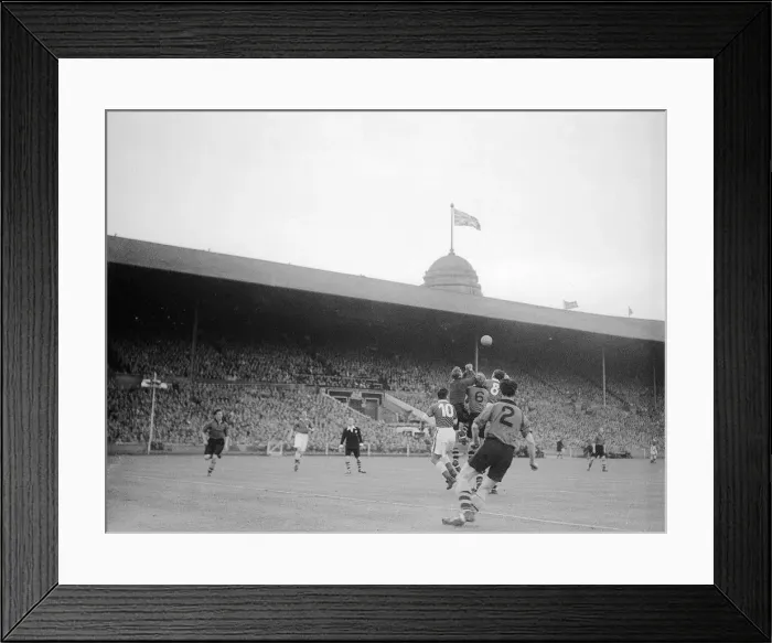 Framed Print : Wolves v Leicester Cup Final1949 at Wembly