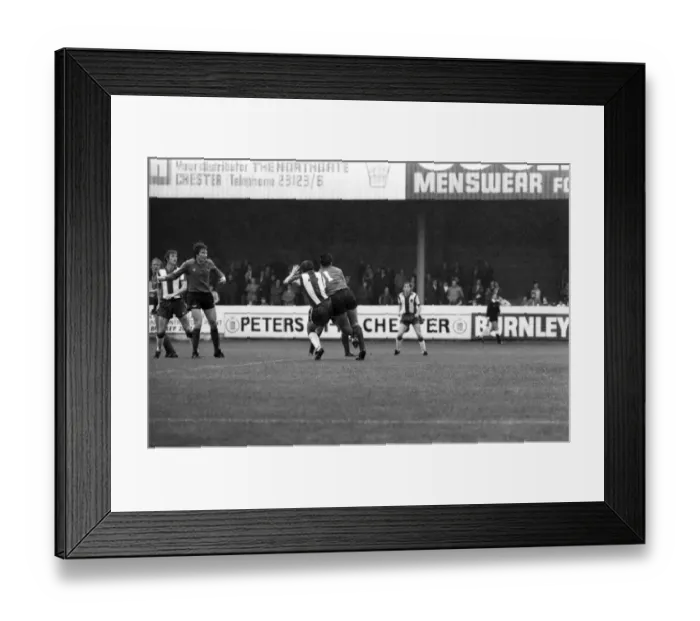 Framed Print : Chester v. Bolton Wanderers. August 1981 MF03-04-010 Local Caption Pre-Season