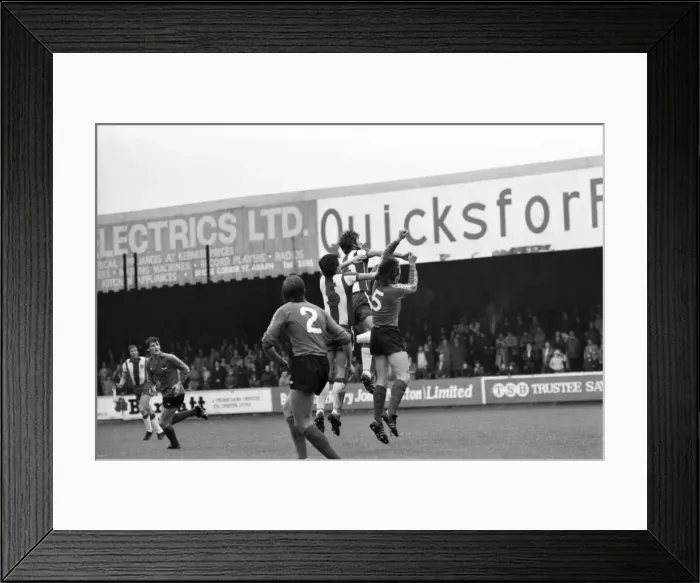 Framed Print : Chester v. Bolton Wanderers. August 1981 MF03-04-006 Local Caption Pre-Season