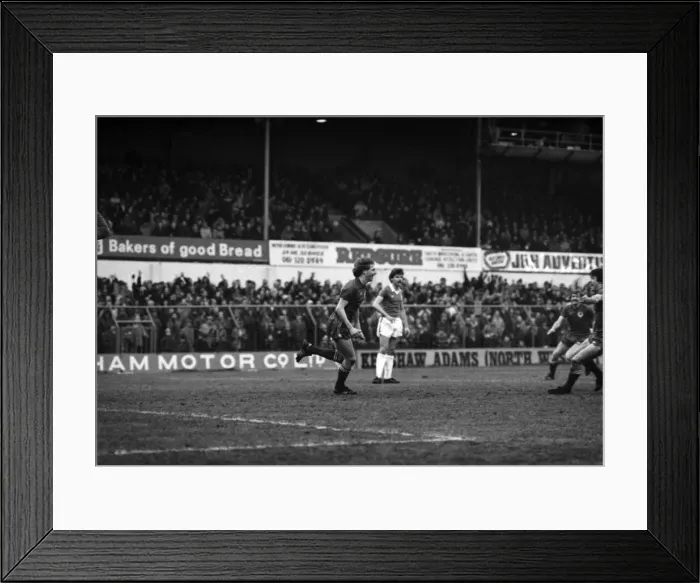 Framed Print : English League Division Two match. Oldham Athletic 0 v Blackburn Rovers 3
