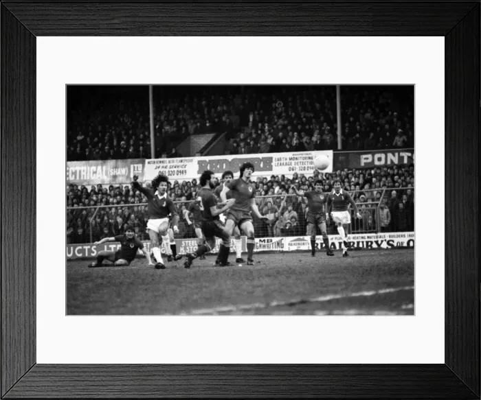 Framed Print : English League Division Two match. Oldham Athletic 0 v Blackburn Rovers 3 Framed Print : English League Division Two match. Oldham Athletic 0 v Blackburn Rovers 3