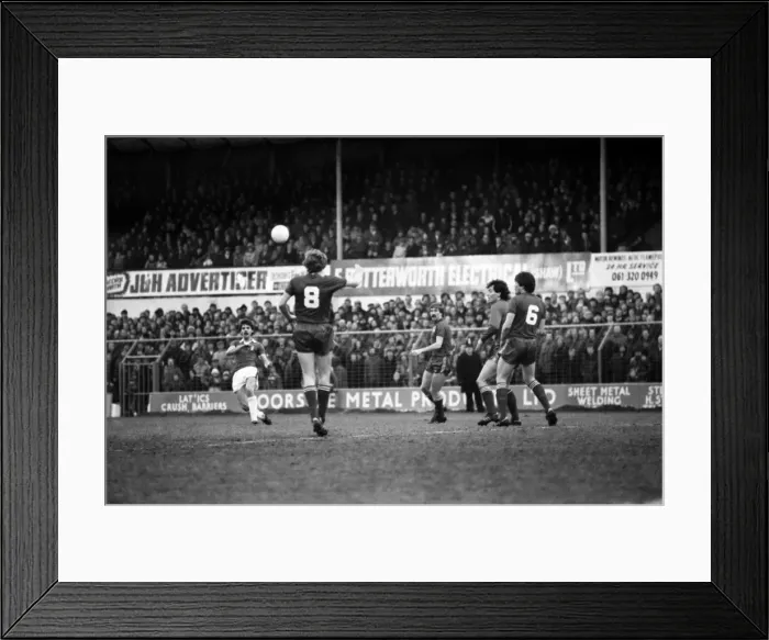 Framed Print : English League Division Two match. Oldham Athletic 0 v Blackburn Rovers 3 Framed Print : English League Division Two match. Oldham Athletic 0 v Blackburn Rovers 3