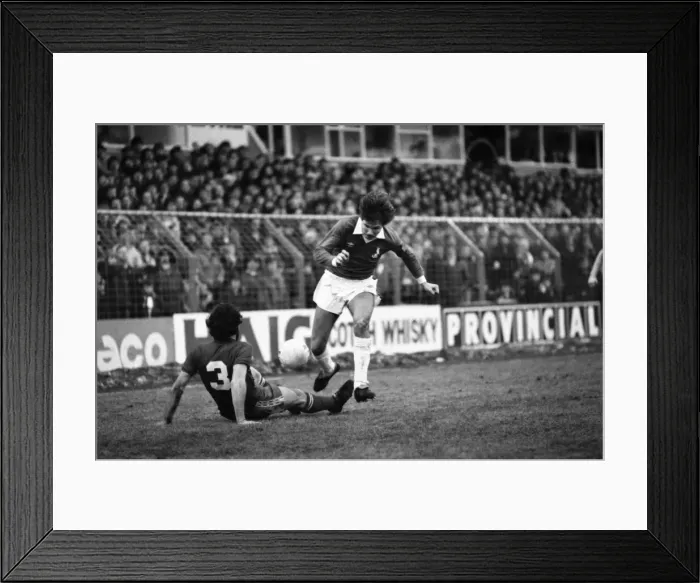 Framed Print : English League Division Two match. Oldham Athletic 0 v Blackburn Rovers 3