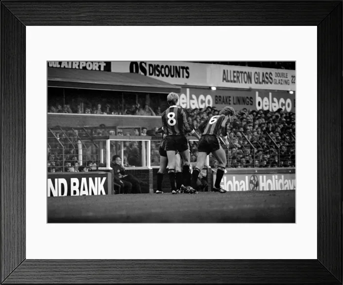 Framed Print : Everton 0 v Manchester City 1. Division 1 Football October 1981 MF04-11-058 Framed Print : Everton 0 v Manchester City 1. Division 1 Football October 1981 MF04-11-058