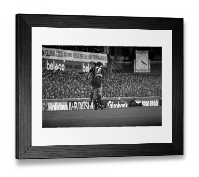 Framed Print : Everton 0 v Manchester City 1. Division 1 Football October 1981 MF04-11-056 Framed Print : Everton 0 v Manchester City 1. Division 1 Football October 1981 MF04-11-056
