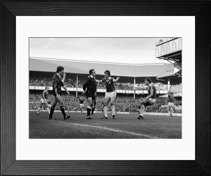 Framed Print : Everton 0 v Manchester City 1. Division 1 Football October 1981 MF04-11-015 Framed Print : Everton 0 v Manchester City 1. Division 1 Football October 1981 MF04-11-015