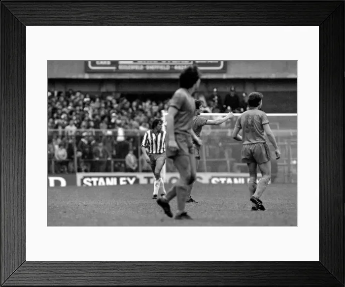 Framed Print : Sheffield Wednesday 2 v. Oldham 1. Division 1 Football October 1981 MF04-09-009