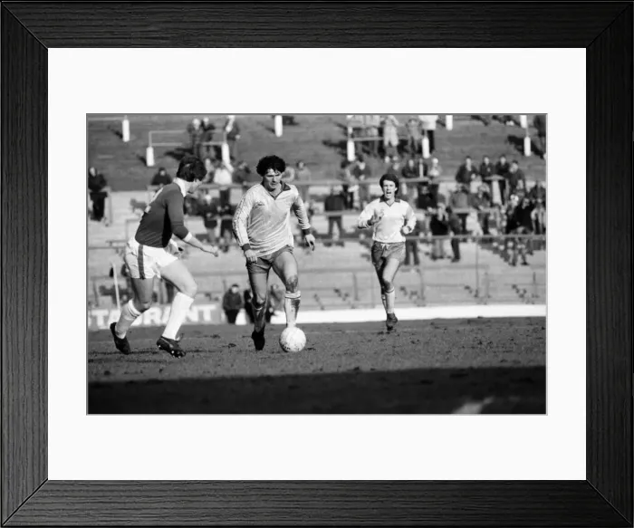 Framed Print : English League Division Two match. Oldham Athletic 0 v Sheffield Wednesday 3