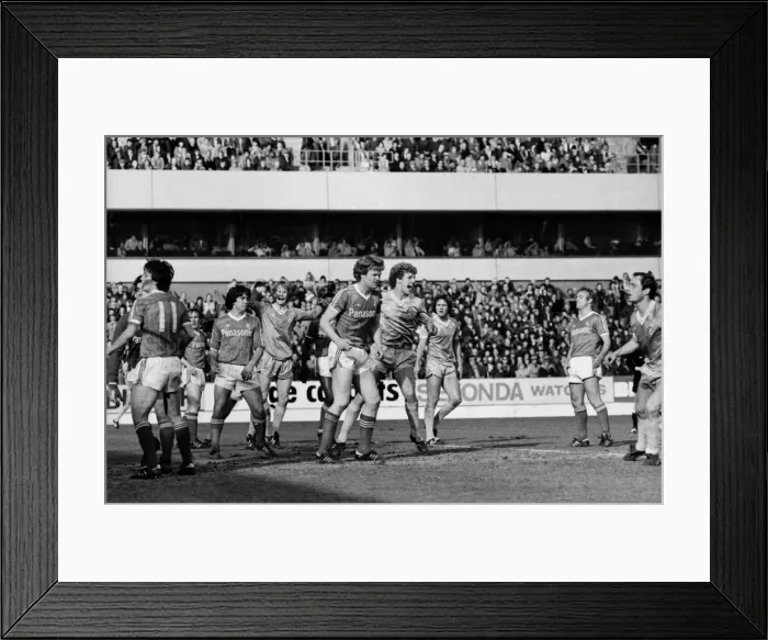Framed Print : English League Division One matc at City Ground. Nottingham Forest 1 v Manchester City 1 Framed Print : English League Division One matc at City Ground. Nottingham Forest 1 v Manchester City 1