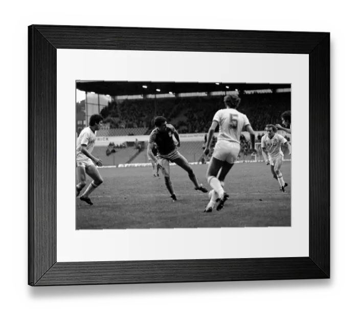Framed Print : English League Division One match at Elland Road. Leeds United 3 v West Ham United 3 Framed Print : English League Division One match at Elland Road. Leeds United 3 v West Ham United 3