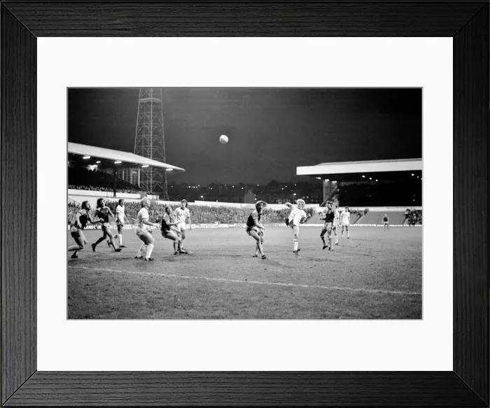 Framed Print : English League Division One match at Elland Road. Leeds United 3 v West Ham United 3